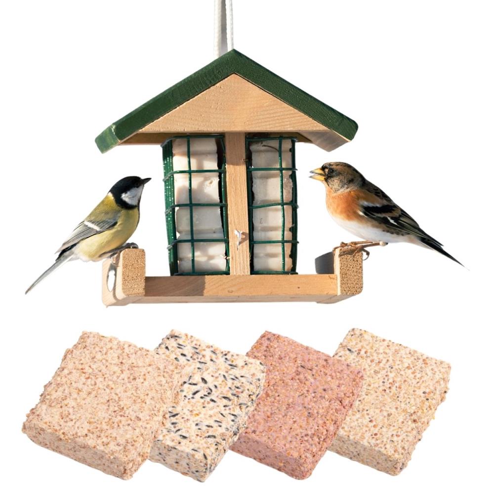 Futterblock-Set mit Häuschen