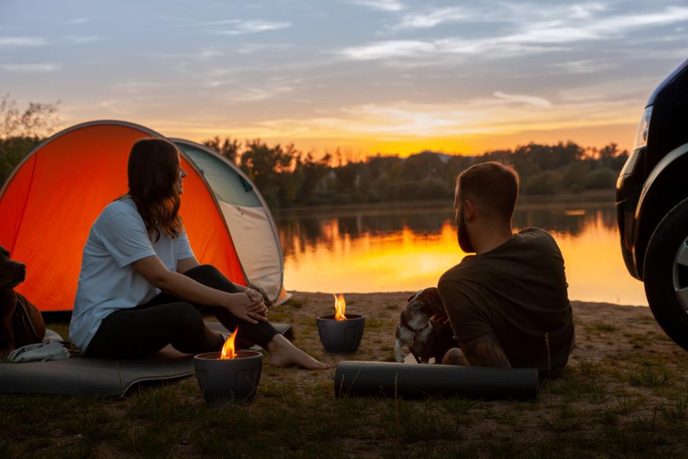 Schmelzfeuer® Camping CeraLava® mit Deckel
