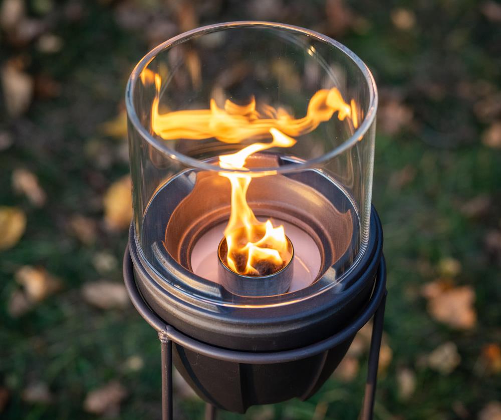 Schmelzfeuer® Camping CeraLava® mit Deckel & Lichtglas